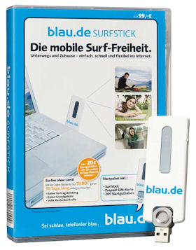 Prepaid Surf Stick Blau.de